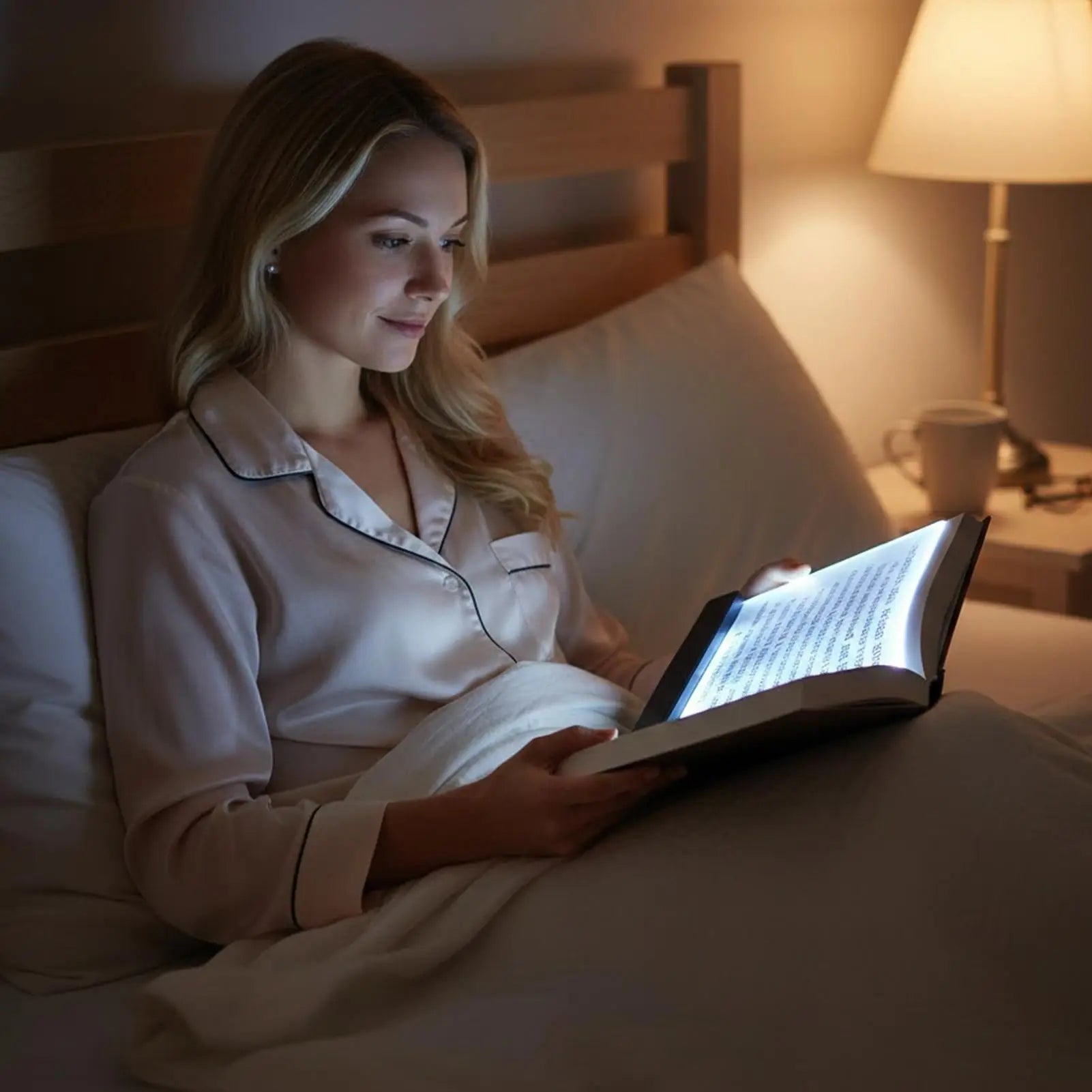 Flat Rechargeable Portable Book Light for Night Reading
