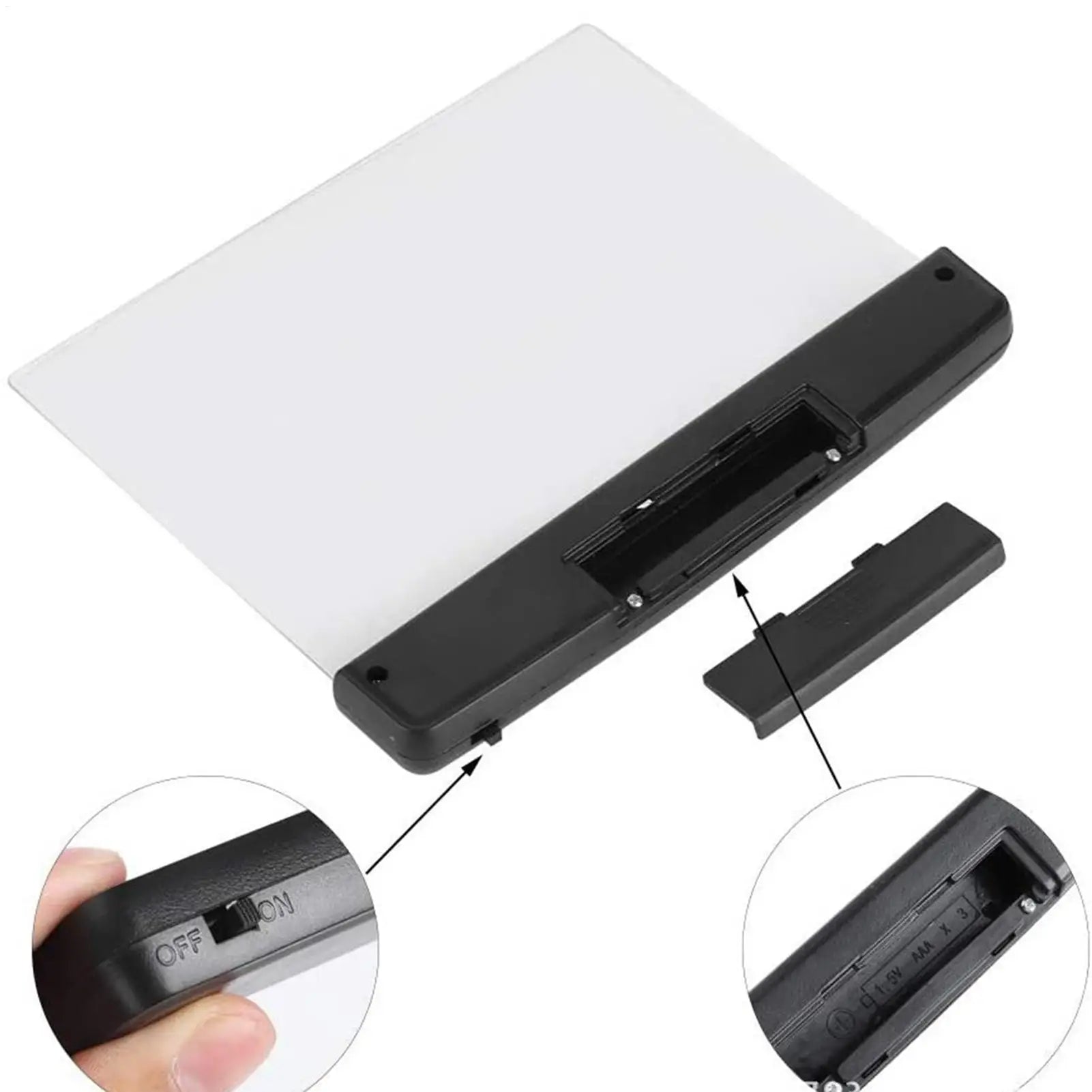 Flat Rechargeable Portable Book Light for Night Reading