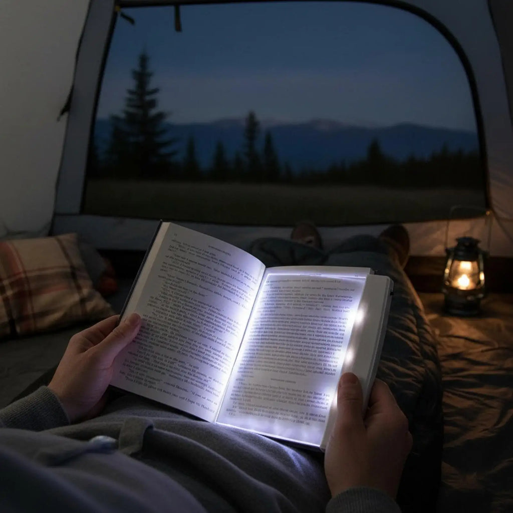 Flat Rechargeable Portable Book Light for Night Reading