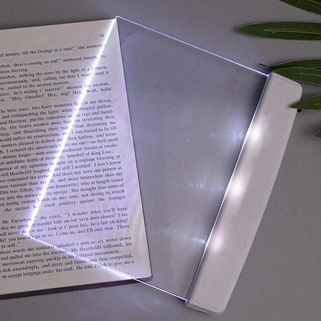 Flat Rechargeable Portable Book Light for Night Reading