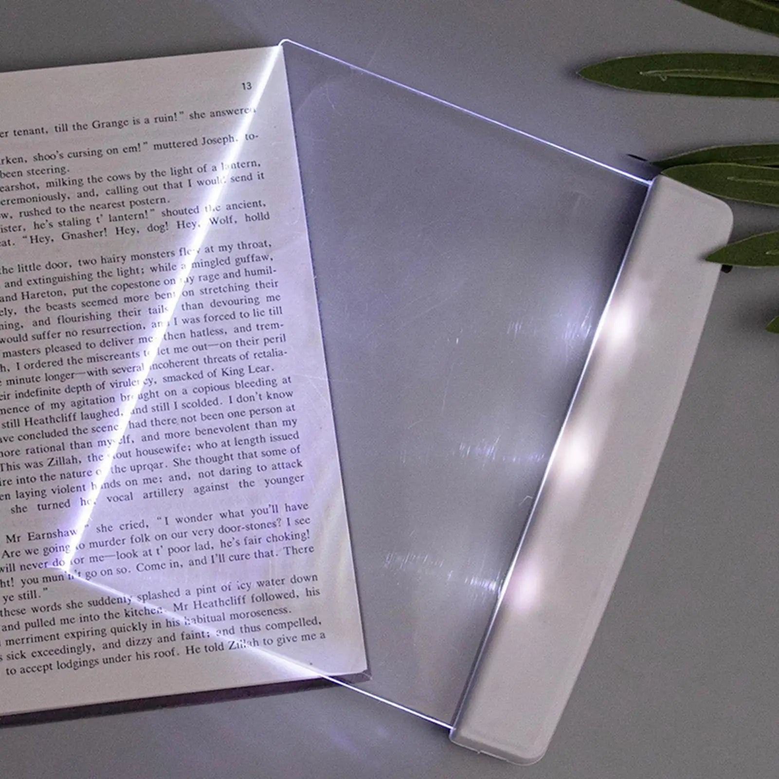 Flat Rechargeable Portable Book Light for Night Reading