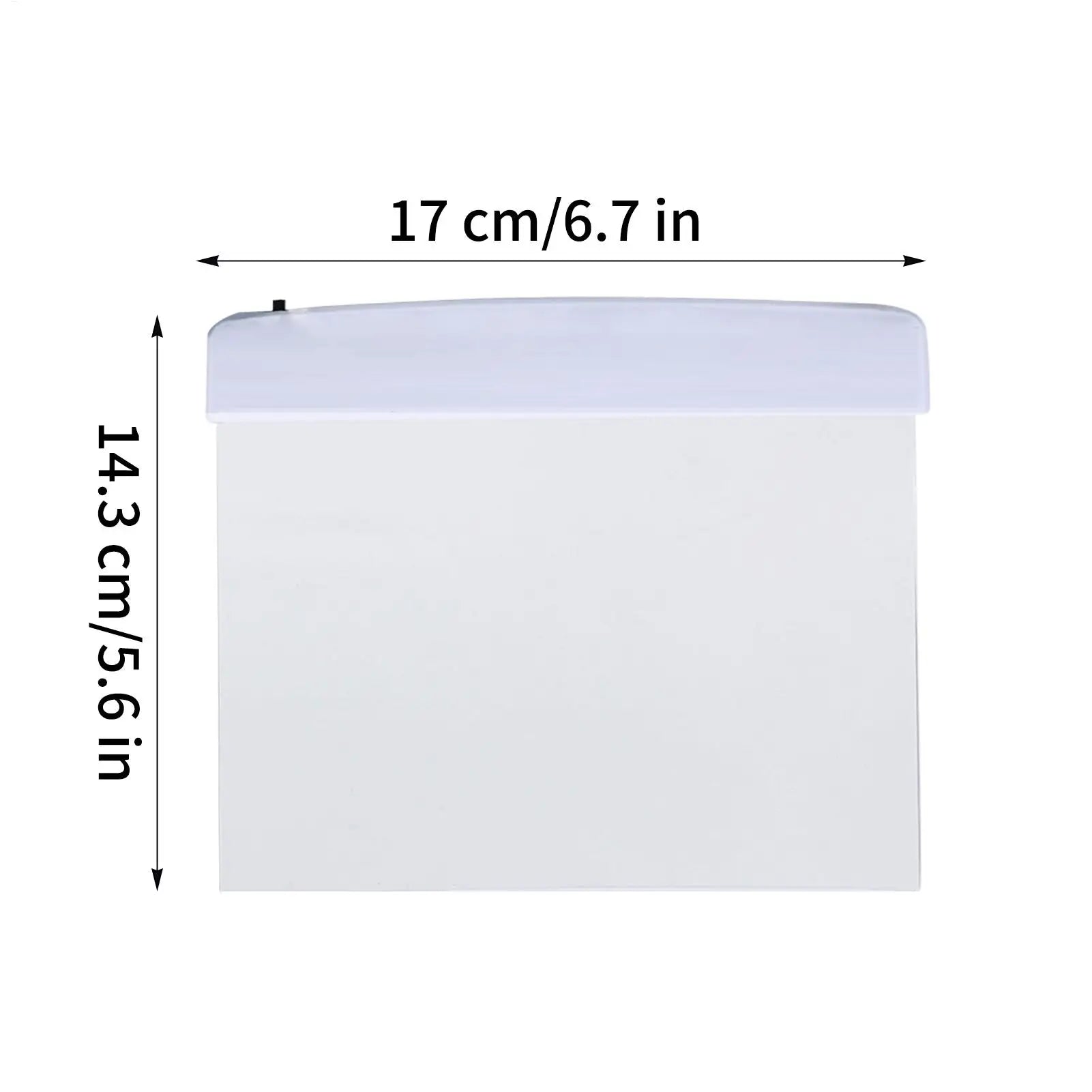 Flat Rechargeable Portable Book Light for Night Reading